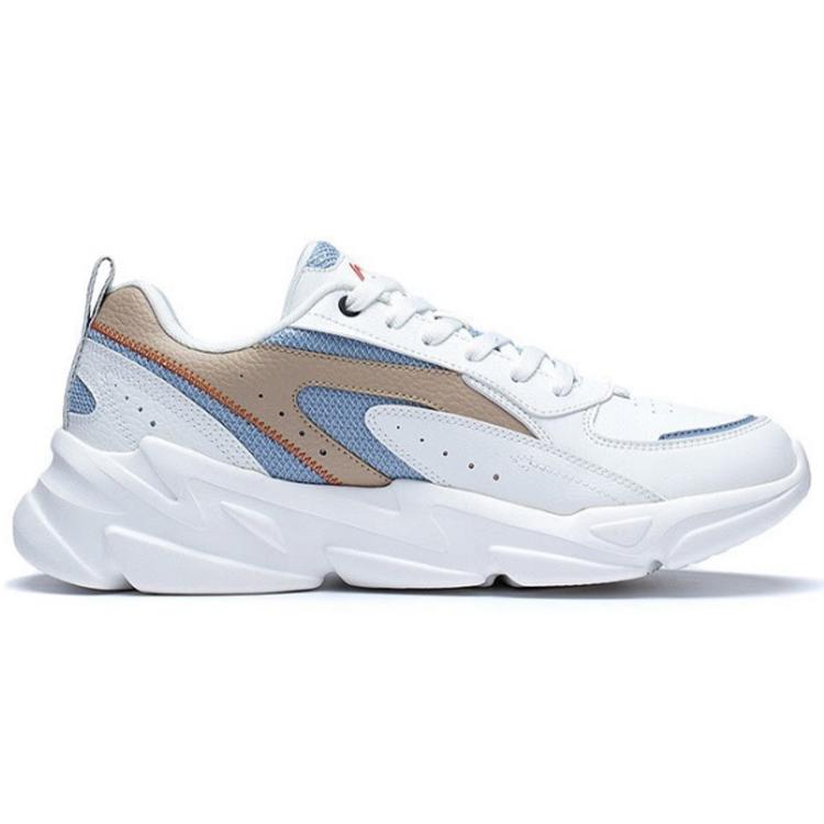 Li Ning Platform Low Top Sports Casual Shoes Men's White Blue AGLS171-3