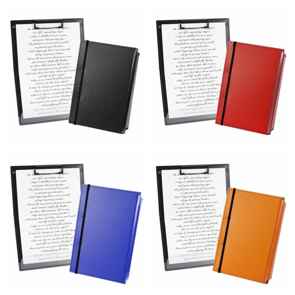 Foldable Edition Cheat Sheets with Clip A4 File Board Clip Durable Writing Pad  Students