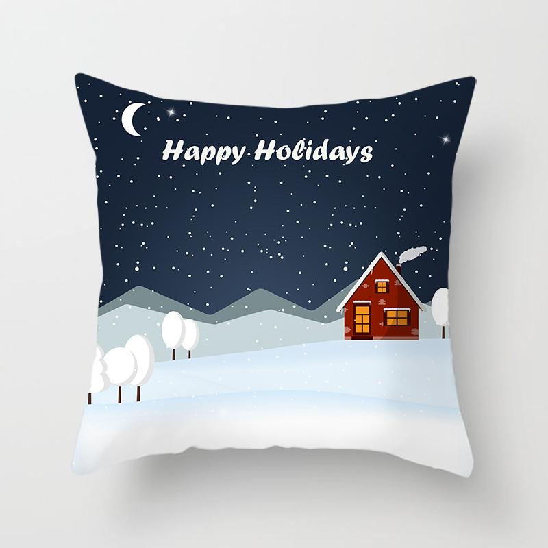 Weihnachts-Kissenbezüge für Zuhause, weihnachtlich bedruckte Bett-Heimdekorations-Kissenbezüge, weihnachtliche dekorative Kissenbezüge