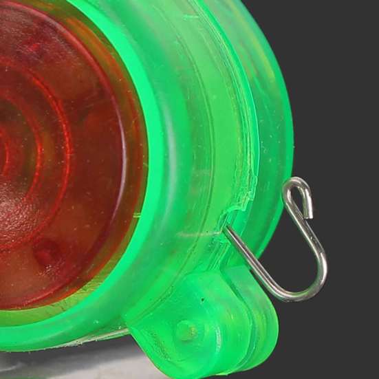 2Pcs Fishing Bite Alarm Lamp with Silicone Clip 80dB Night Fishing Rod Alert Light Sensitive Electronic Bite