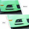 Car Carbon Fiber Front Fog Light Lamp Cover Trim Bezels For Ford Mustang 2010-14