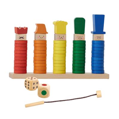 [Woody Puddy Edição Limitada] Primeiros Blocos de Construção RING10 (Retro) Blocos de Construção, Brinquedos Educativos, Brinquedos de Madeira, 1 Ano de Idade, Crianças de 2 Anos