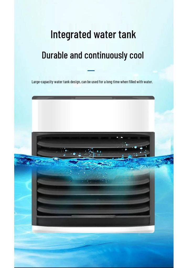 Mini USB Desktop Air Conditioner Fan with Spray Feature