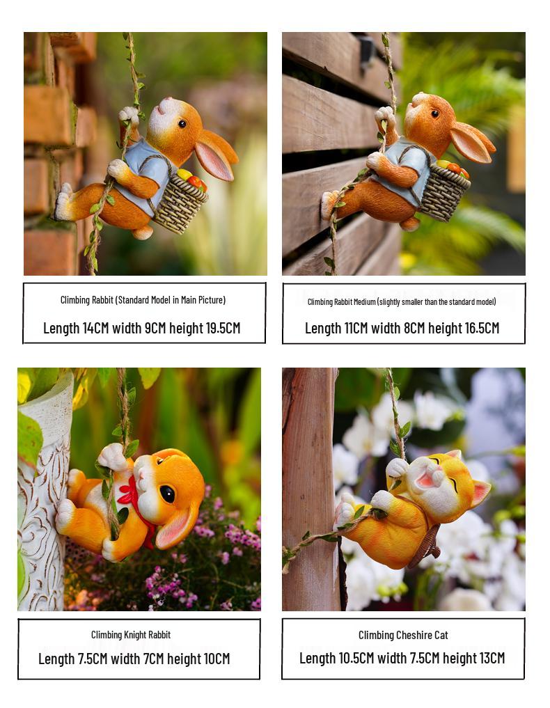 Charming Rabbit Garden & Balcony Hanging Decoration