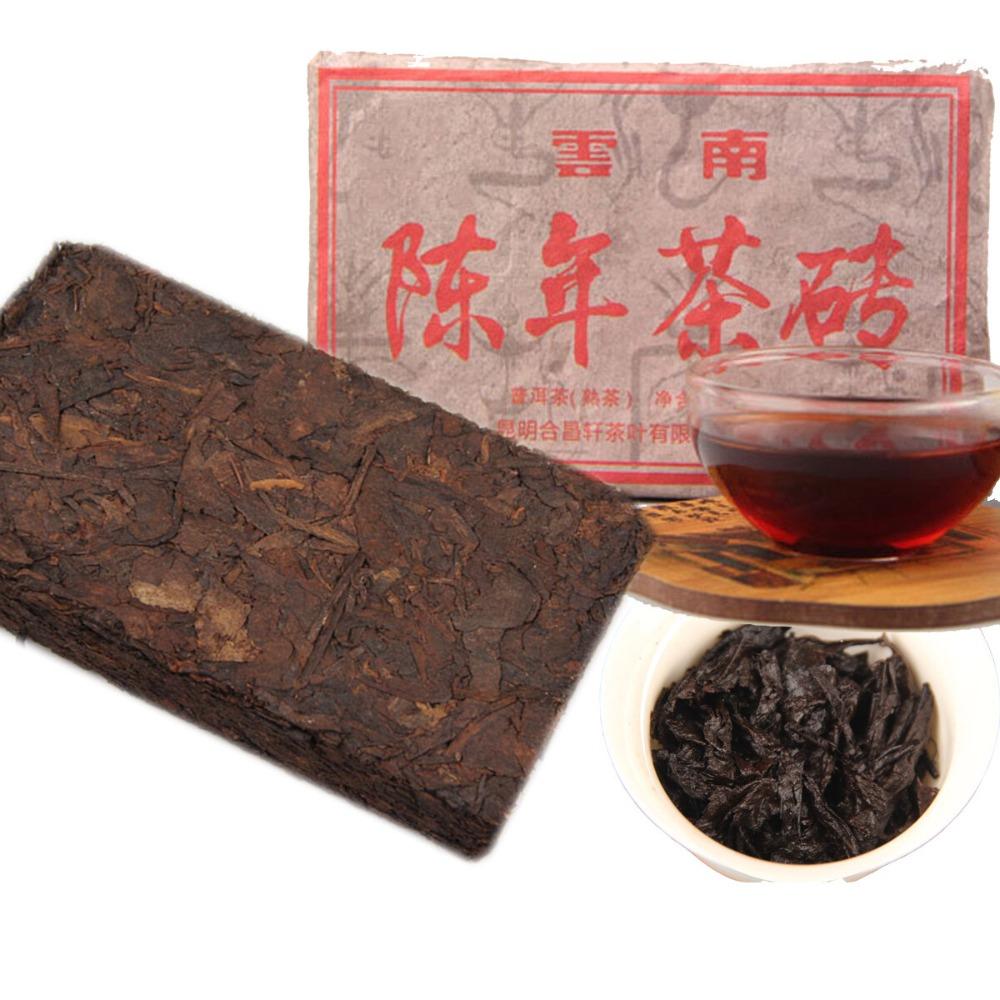 Yunnan Pu-erh Tea Brick Ripe 250g Old Cooked Fermented Health Tisane
