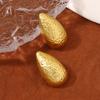 Bohemian high-end retro gold teardrop style, trendy, light luxury and versatile earrings, stud earrings and other accessories