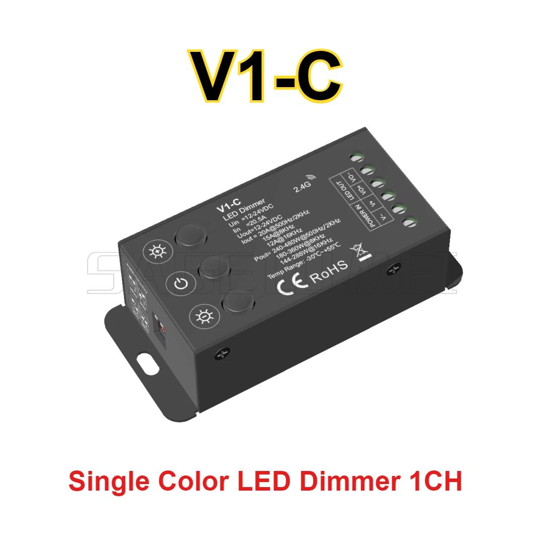 

V1-C V2-C V3-C Skydance DC12-24V 2.4G Lamp Controller LED Dimmer Channel Suitable For CCT RGB Led Strip Light PWM Single Color