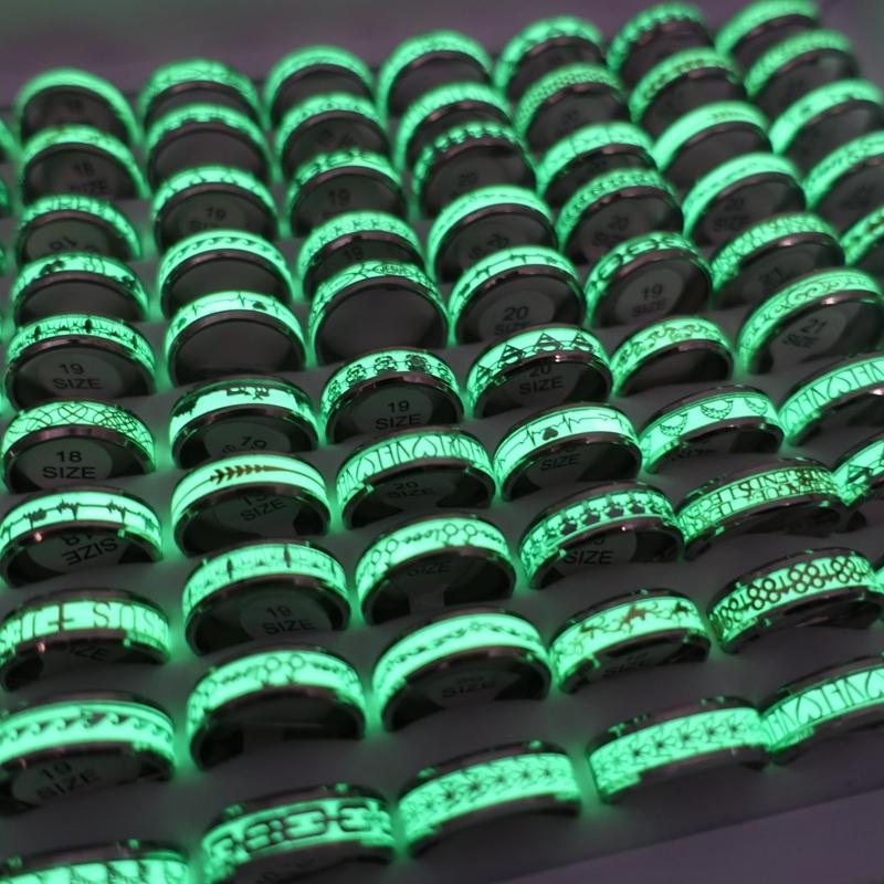 

30шт кольца из нержавеющей стали смешанные узоры модные ювелирные изделия оптом