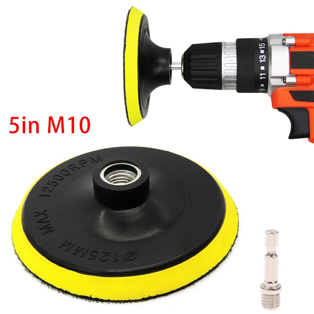 Buffing Pad Sanding Pad 5 Inch/125mm Black M10 Polyurethane Yellow For Most Kinds Of Rotary Tools High Quality