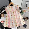 Girls Summer Cotton Floral Dress Thin Princess Cute Baby Girl Party Dress Casual Beach Sundress For Kids