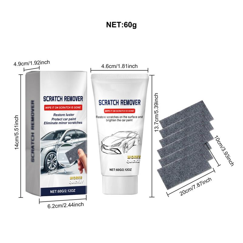 Car Scratch Remover Cloth Car Scratch Repair Cloth With Repair Paste Cleaning Cloth For Vehicles Car Paint Deep Scratches Repair