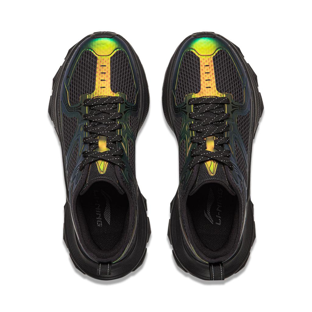 Li-Ning Star Ring 2 Soft Retro Fashion Trendy Thick Sole Increased Height Non-Slip Wear-Resistant Breathable Low-Top Dad Shoes Men Sneakers AGCW055-5