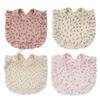 H3CD Baby Teething Bib Newborn Feeding Bib Cloth Towel Bandana Burp Cloth Bib Machine Washable Infant Boy Girl Unisex