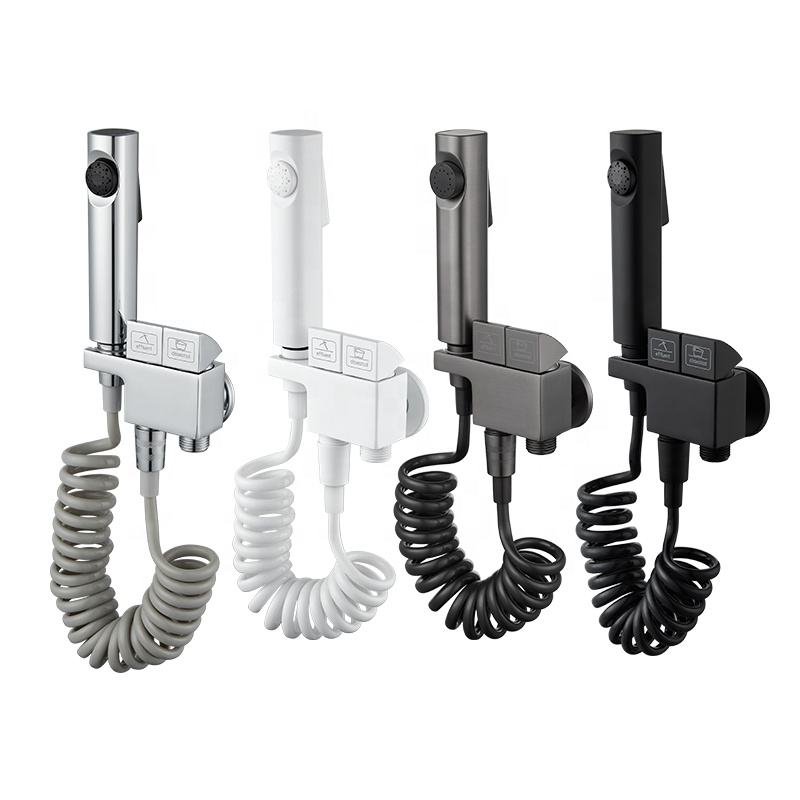 Luxury Gun Ash Bidet Sprayer Factory Spray Ladies Toilet Bidet Sprayer Portable