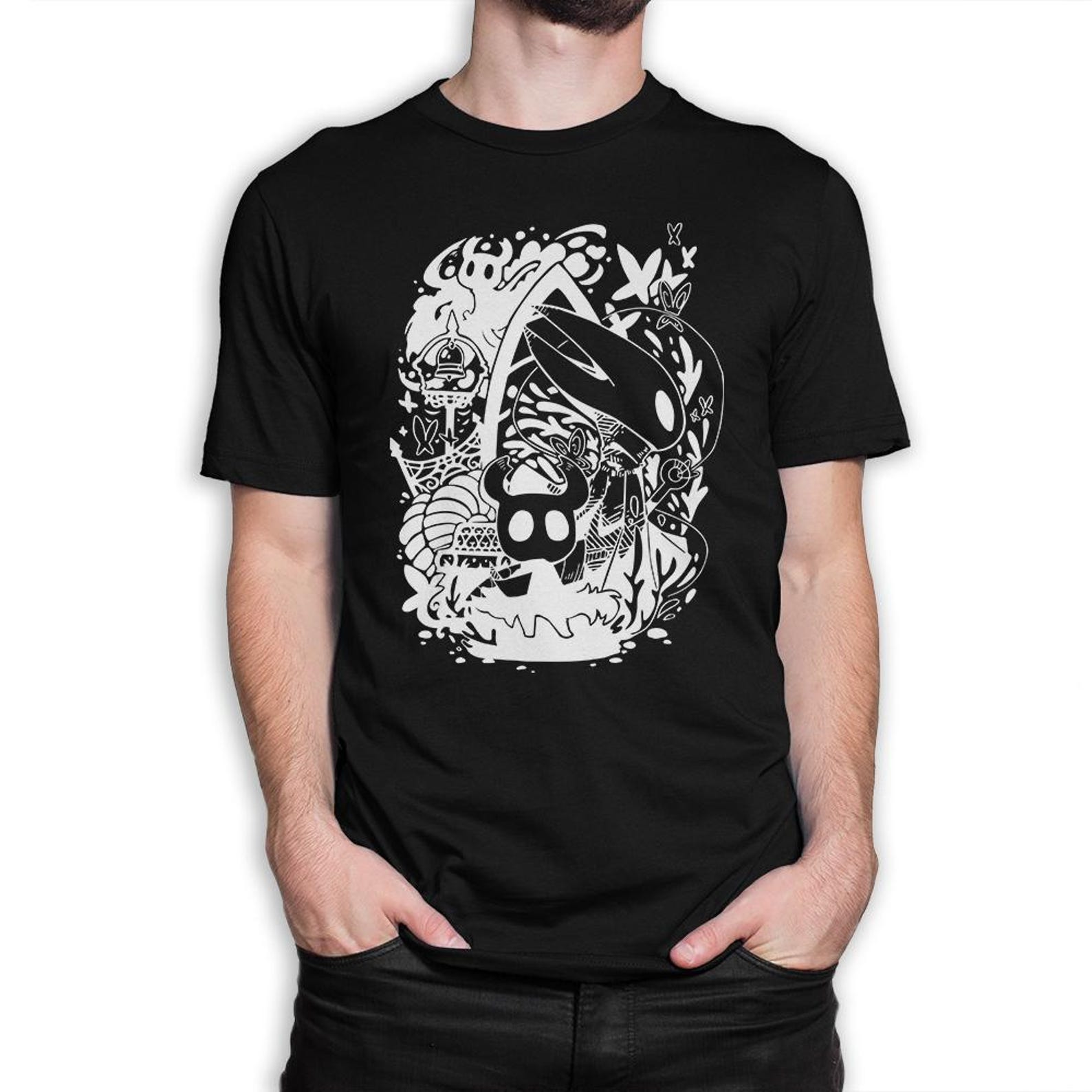 Hollow Knight Art T-Shirt, Men s and Women s Sizes L
