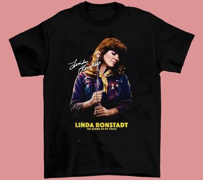 New Linda Ronstadt Shirt Short Sleeve Black All Size Unisex