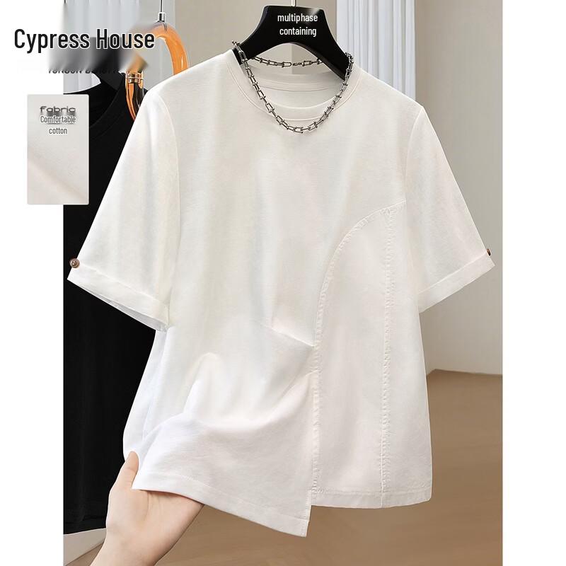 Women s Loose Fit Round Neck Short Sleeve T-Shirt S