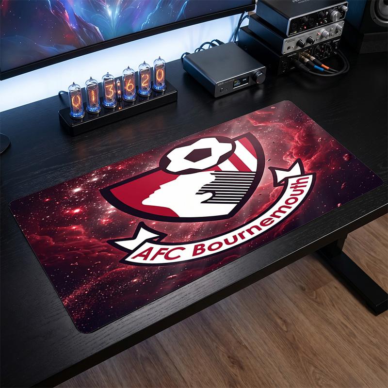 Bournemouth Football Print Large Mouse Pad, Anti-Slip Extended Gaming Desk Mat for Office Home