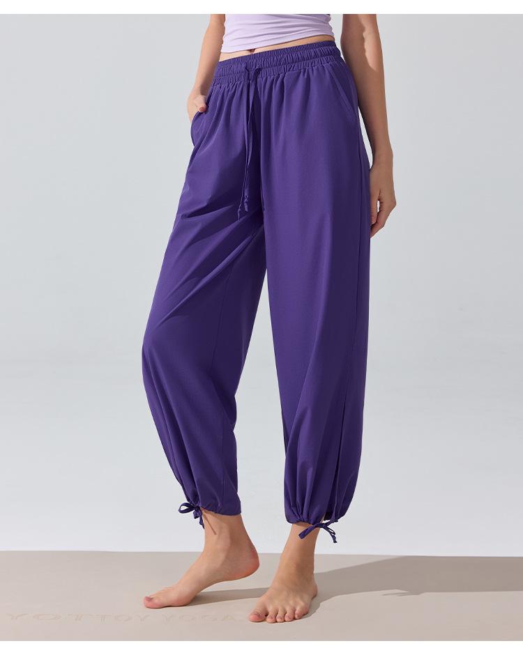Plus Size Breathable High Waist Yoga Pants - Loose Wide Leg, Long Length, Casual & Sporty Style, Perfect for Spring!