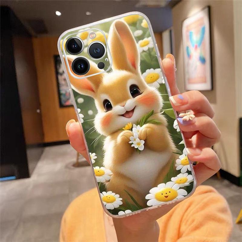 Rabbit Animal Phone Case For iphone 17ProMax 17 Pro Air 16 15 14 13 Pro Max 16 15 14 13 Pro 15Plus