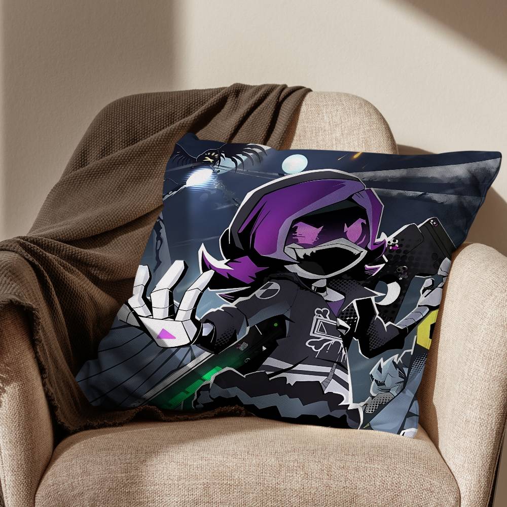 Cool N and Uzi Murder Drones Pillow Case Office Cushions Suitable For Sofa Car Bedroom Decorative Cushion Cover