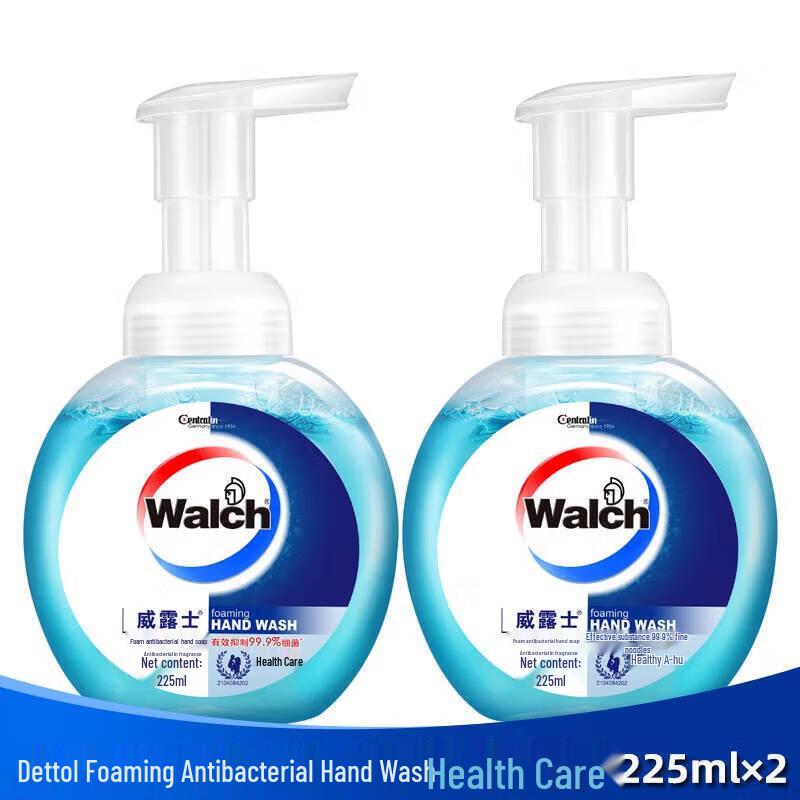 Walch Antibacterial Foaming Hand Soap, 225mL x 2
