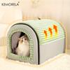Winter Enclosed Pet Bed Thickened Portable Dog House & Cat Tent with Washable Bedding Needed Bed for Small Medium Large Dogs