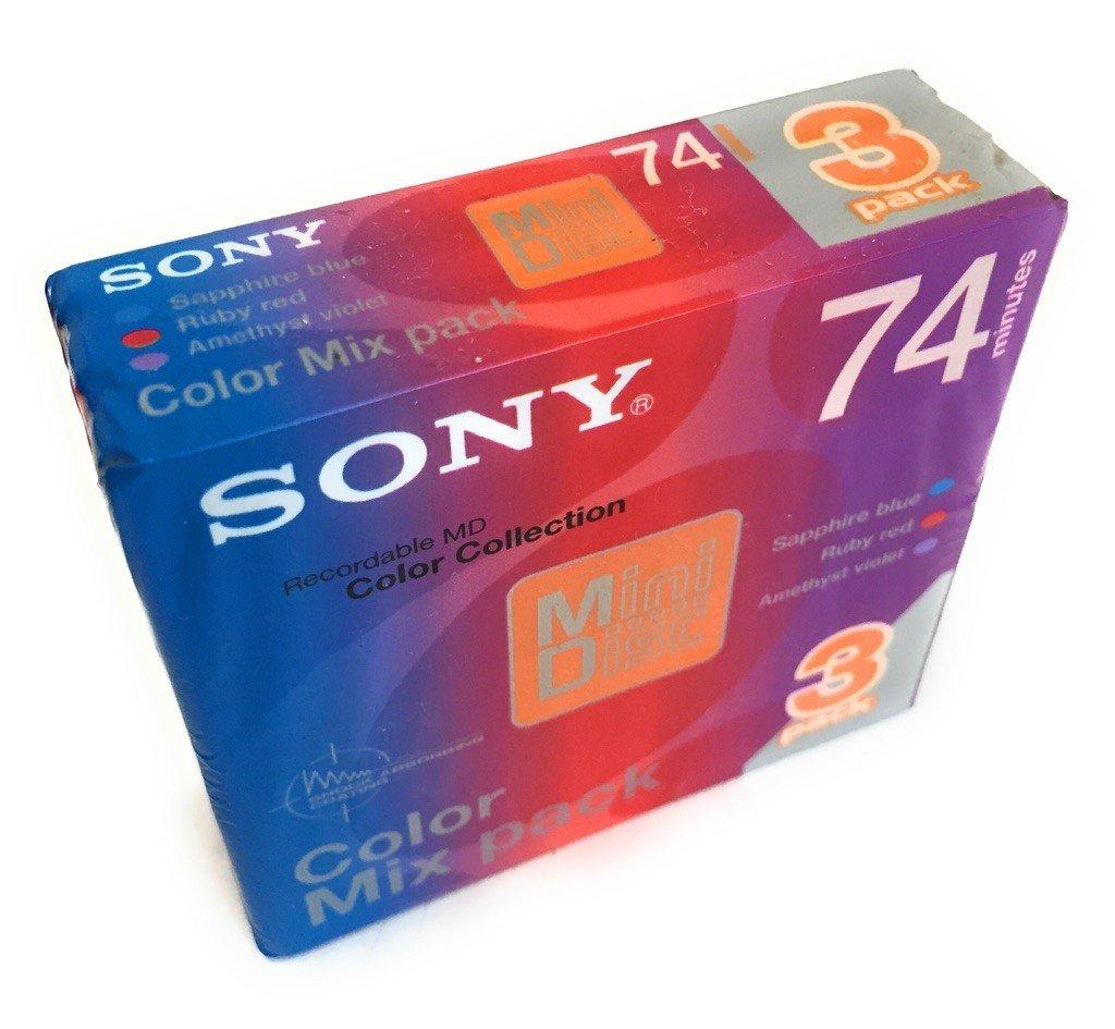 

Sony MD 74 минуты цветной микс-пакет из 3 шт. 3MDW74CRRVL (Мини-диск)