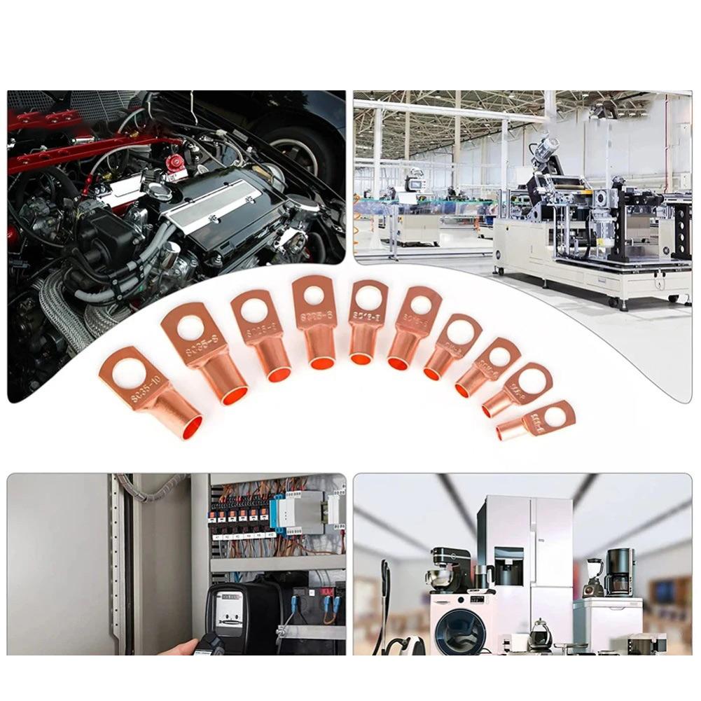 130pcs/set Terminals With Heat Shrink Tubing Copper Wire Terminal Block Kits For Electrical Applications Accessories SC130PCS