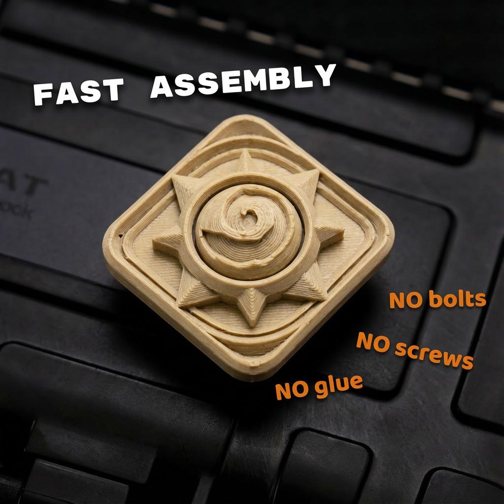 3D Printed Hearthstone Finger Spinner: Office EDC Pendant & Stress Reliever