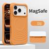Silikonové pouzdro s efektem vlnky pro Magsafe bezdrátové nabíjení, magnetické pouzdro na telefon pro iPhone Air 17 16 15 14 Pro Max, měkké nárazuvzdorné kryt
