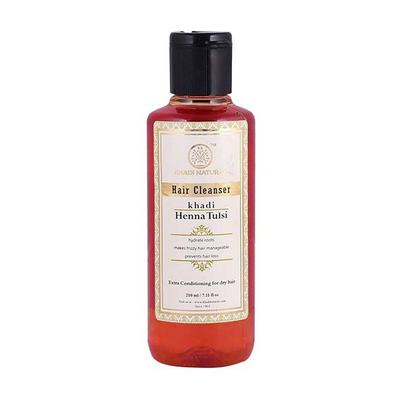 Šampūnas su baziliku: plaukams drėkinti ir maitinti (210 ml), Chna Tulsi plaukų valiklis,
