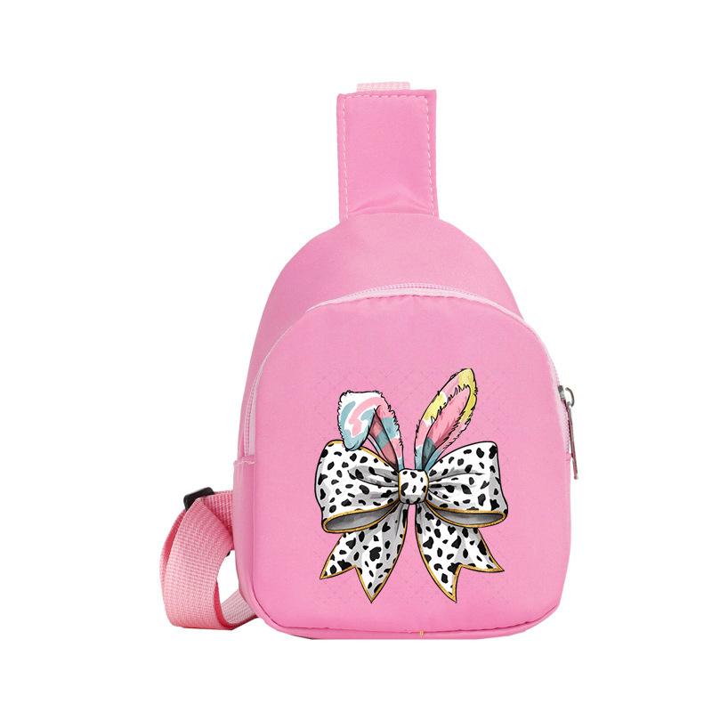 Easter Printed Shoulder Bag Men's and Women's Versatile Casual Children's Breast Bag Crossbody Bag