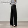 Mark Fairwhale Women's High-Waist Draped Wide-Leg Casual Pants