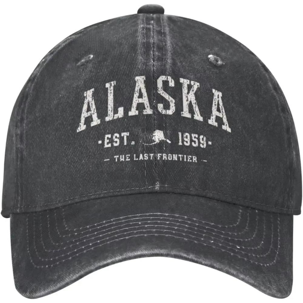 

Бейсболка Alaska Est 1959 года, мужская, выцветшая на солнце, шляпа ковбоя-дальнобойщика Adjustable темно-фиолетового