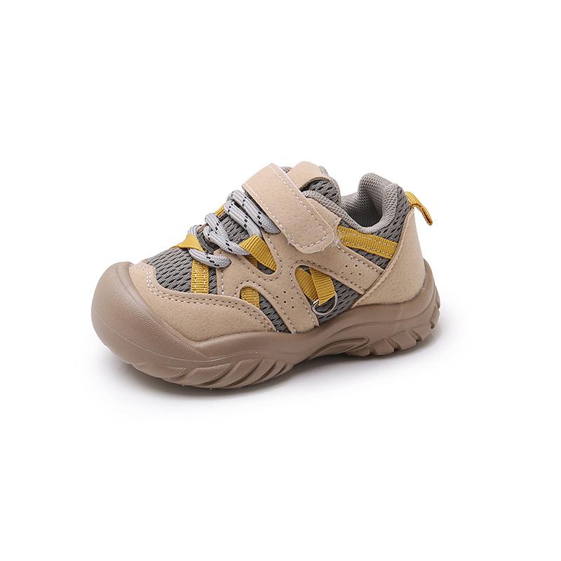Children's sports shoes 2025 spring and autumn new boys anti-kick shoes breathable mesh girls non-slip and wear-resistant running shoes