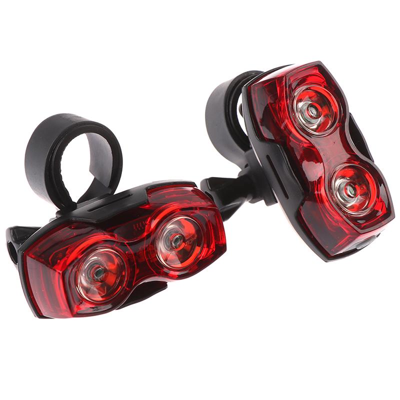 2LED Bright Bicycle Bike Bezpečná zadní zadní blikající výstražná kontrolka
