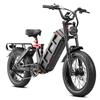 2025 NEW Juliet II 1500W Motor 52V60AH Battery Dual Hydraulic Brake 20*4.0 Inch Fat Tires All-terrain Dirt Bike Adult Electric Bike