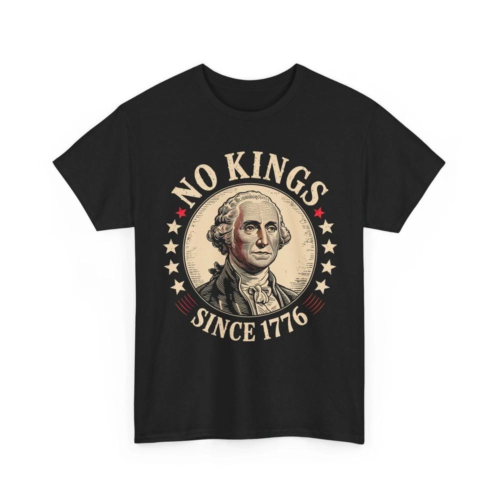 

No Kings In America 1776 Shirt, No Kings Women Men Unisex T-Shirt S