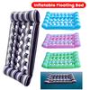 Inflatable Floating Bed Portable Floating Lounger Air Mattress Foldable Swimming Pool Air Mattress for Swimming Pool Party