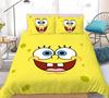 3D Hot Sale Multiple Sizes SpongeBob SquarePants Cartoon Print Bedding Set Adult and Kids Bedding Set Luxury Gifts