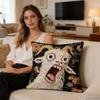 Pillow Covers Screaming Goat Soft Protector Decorations 17.72x17.72 inches Pillow Case for Party Couch Home Dorm Family