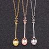 4 Colors Spoon Necklace  Spice Spoon Necklace Adjustable Spoon Pendant