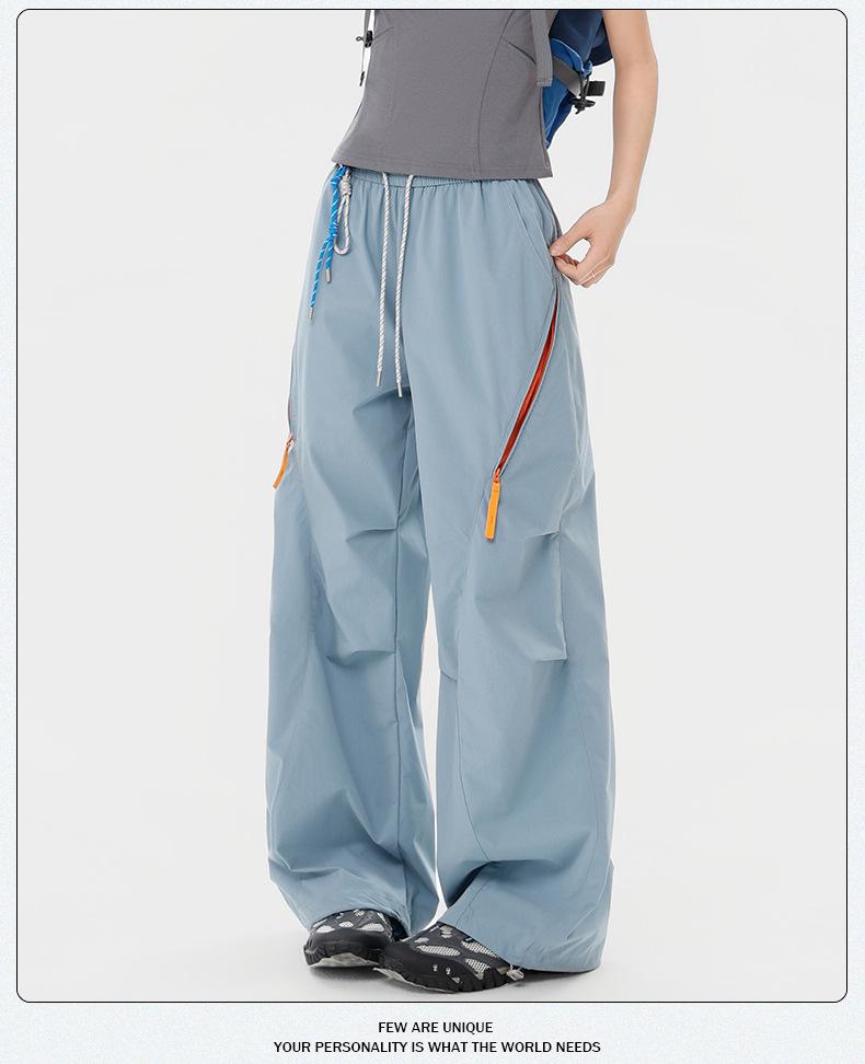 Women's Blue Quick-Dry Windproof Trekking Pants - Spring/Autumn Outdoor Sports & Mountaineering
