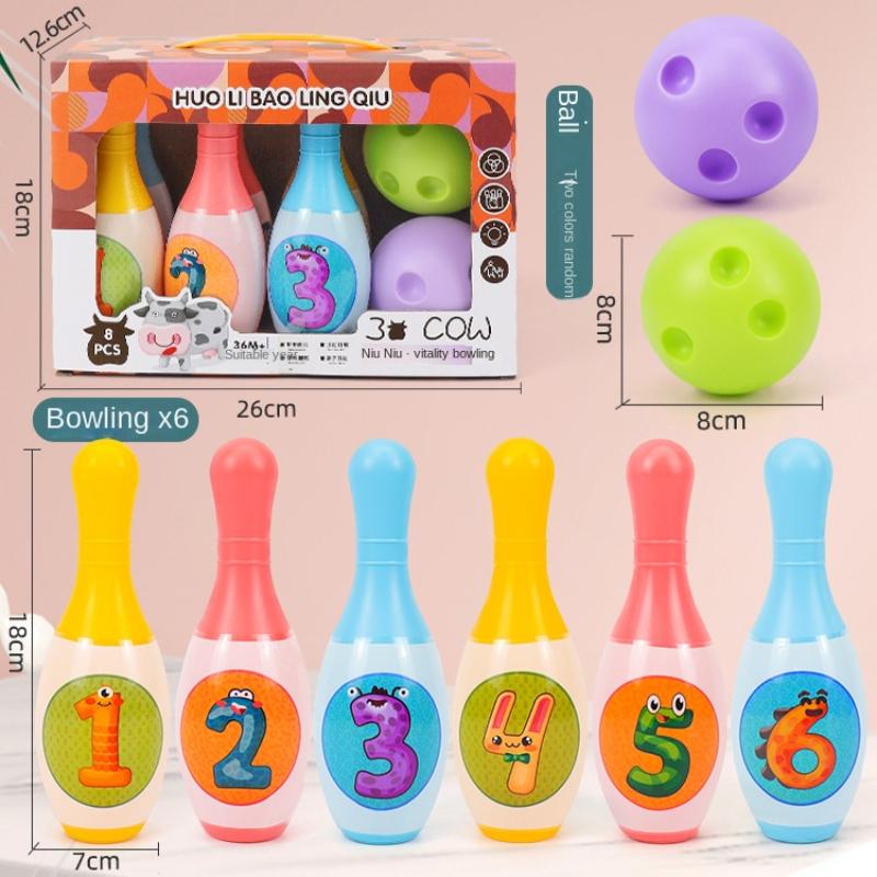 Children's Bowling Toys For Boys And Girls Indoor Sports Balls For Children Parent-Child Interaction Puzzle And Early Education