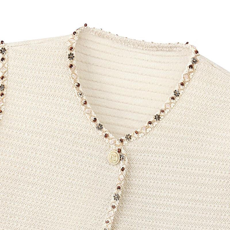 Elegante Damen Strickweste mit einreihiger Knopfleiste