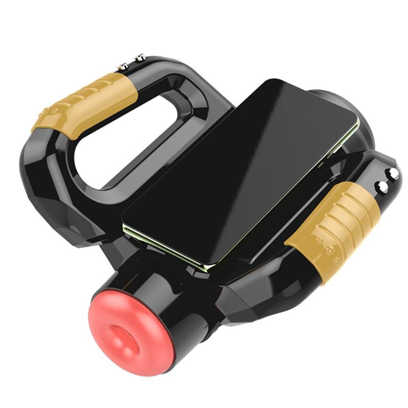 18+ Adult Products Electric Telescopic Masturbation Device Male Stroker Rotating Thrusting Double Side Handle With Phone Holder
