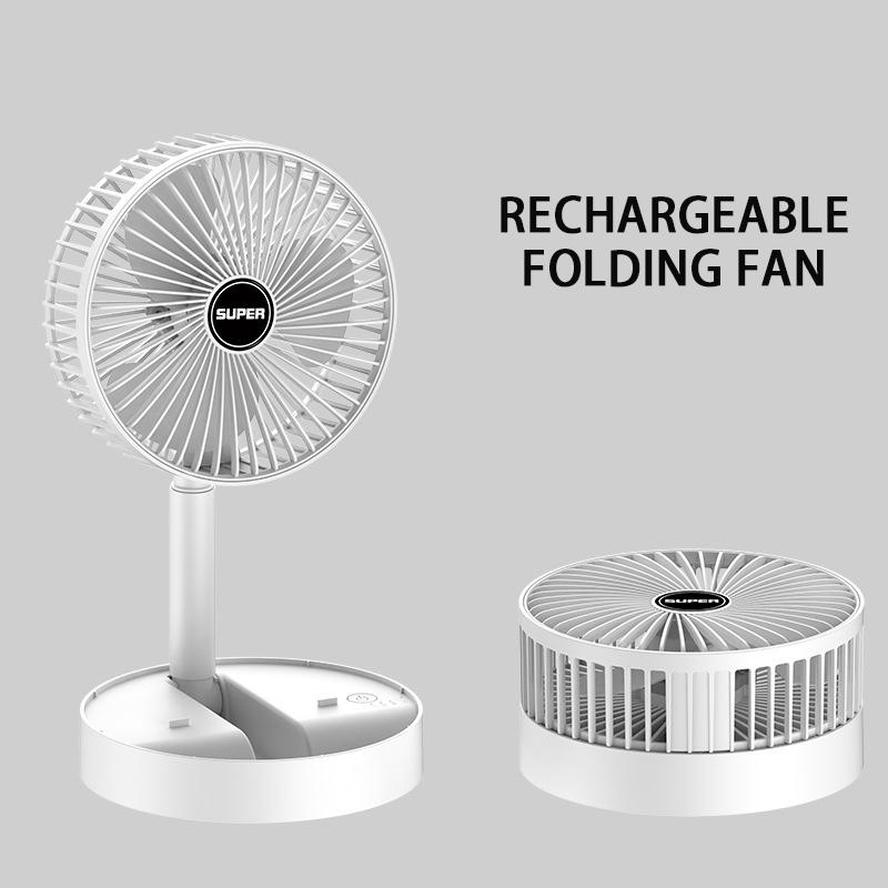 Foldable Fan Portable Silencioso Floor Fan Ventilador Portatil USB Rechargeable Third Gear Summer Table Desk Outdoor Camping Fan
