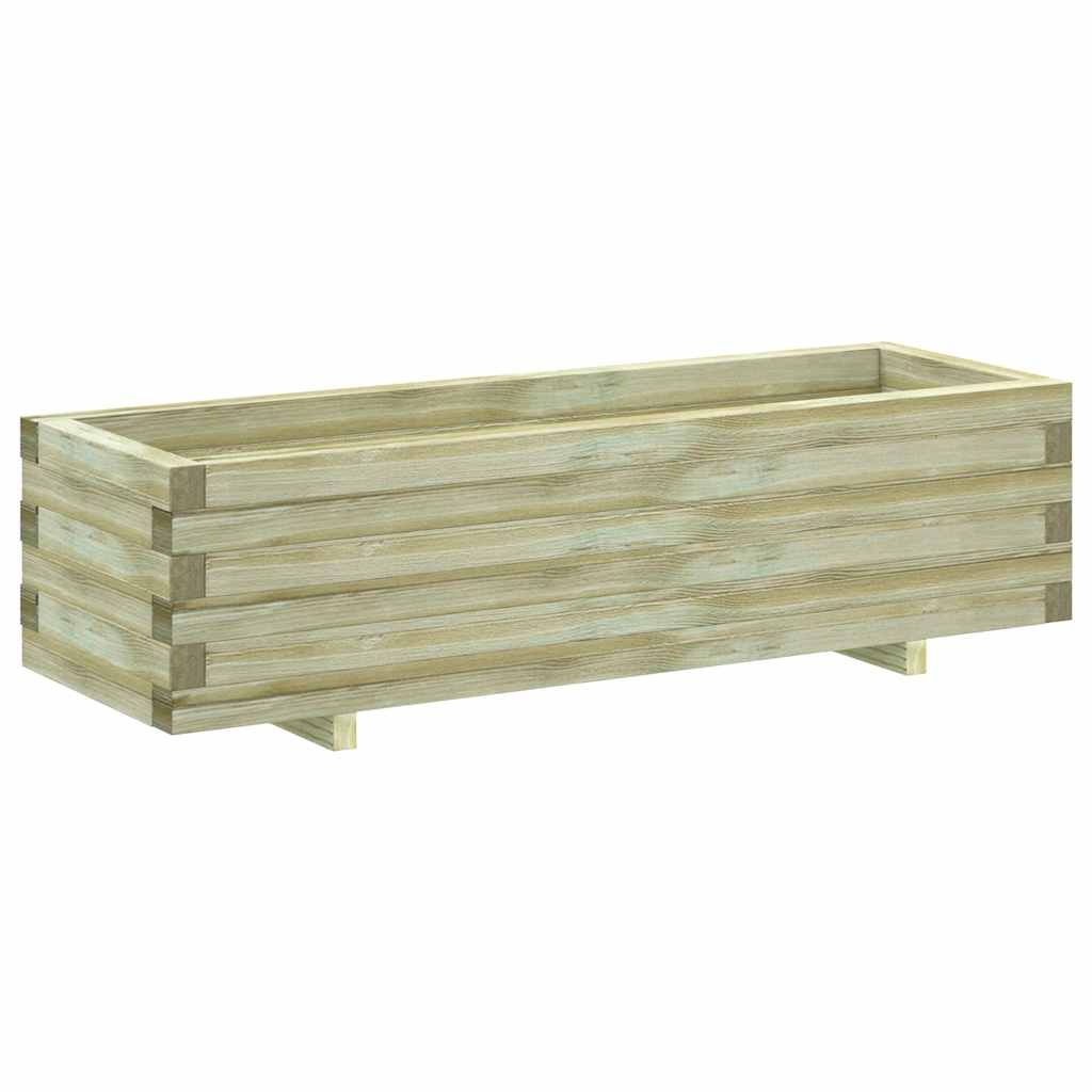 Raised Garden Bed 120 x 40 x 30 cm Wooden Rectangular