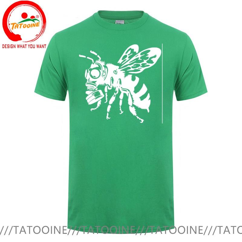Funny Design Bee With Gasmask Sred Doublet Unisex Fashion Trendy Casual Clothing Stylish Tops Tee Shirt Leisure Tshirt Unisexs